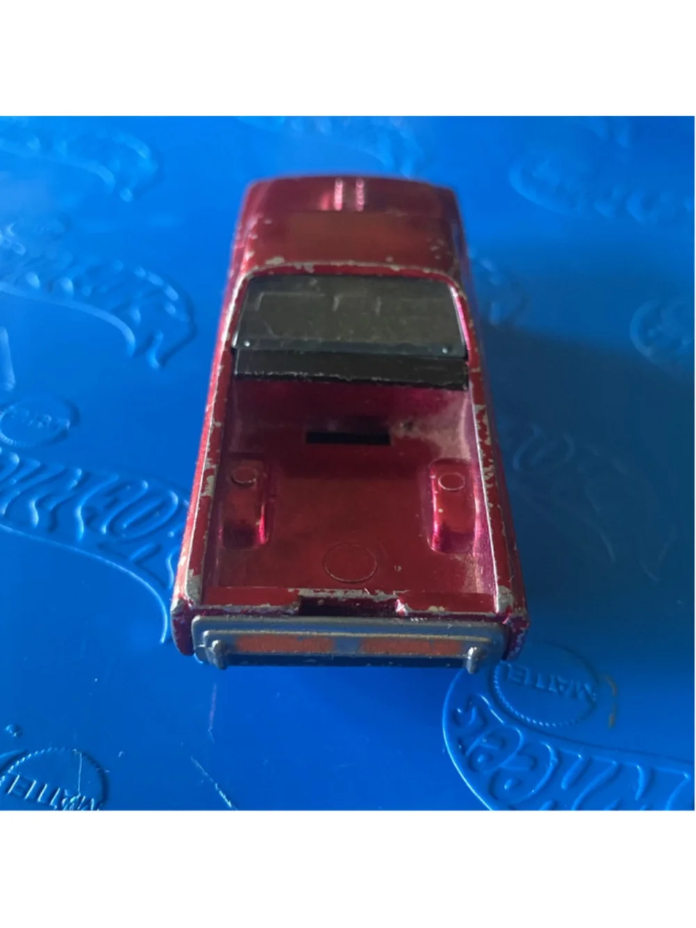 Rare 1968 Hot Wheels Redline FLEETSIDE Truck - Rally Red with Black int. Mattel